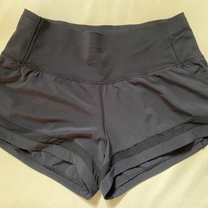 Lululemon Running shorts with Mesh Trim Sz 6